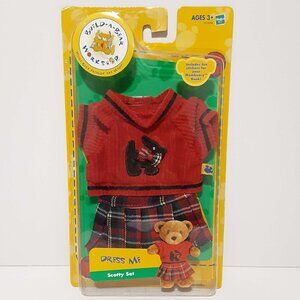 Build-A-Bear DRESS ME " Scotty Set "  Vintage 2004 NEW NOS Fits 7" Bears